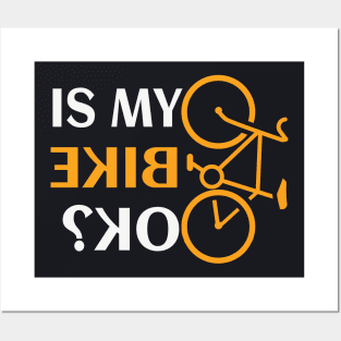 Cyclist Bicycle ok funny Saying Gift Posters and Art